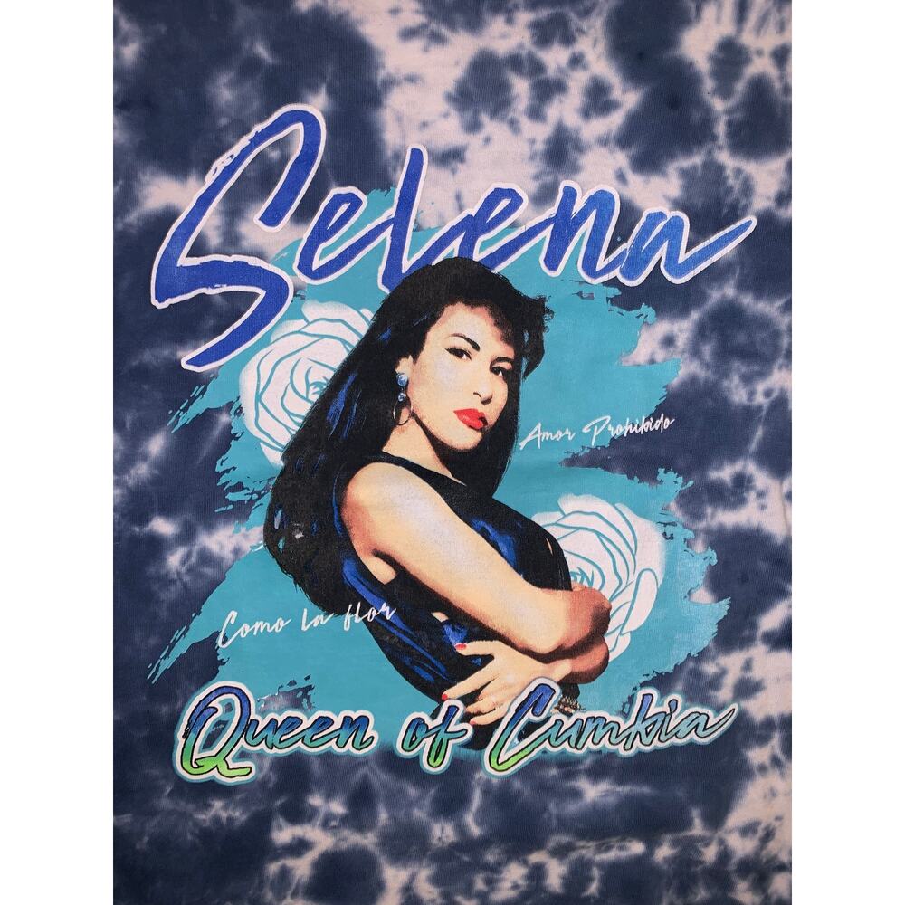 Selena Quintanilla Tie Dye T Shirt Blue Queen of Cumbia M